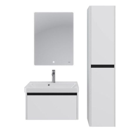 Тумба с раковиной подвесная Dreja Luxury 70 см, белый, артикул 99-2010-com