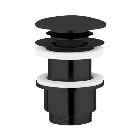 Донный клапан, Globo, для раковин, материал крышки-керамика, цвет крышки-черный матовый, артикул FI024AR