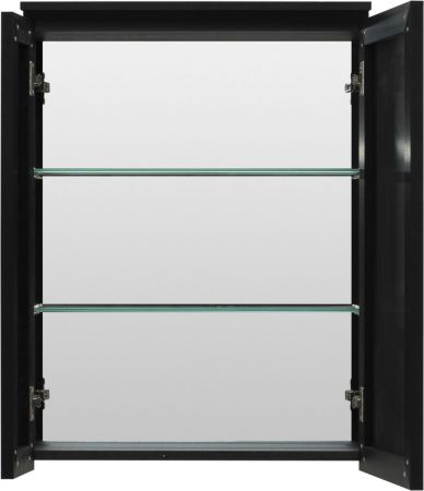 Зеркальный шкаф De Aqua Алюминиум 60 черный, артикул 261757