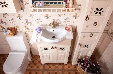 Тумба под раковину Бриклаер Кантри 65 Бежевый дуб прованс