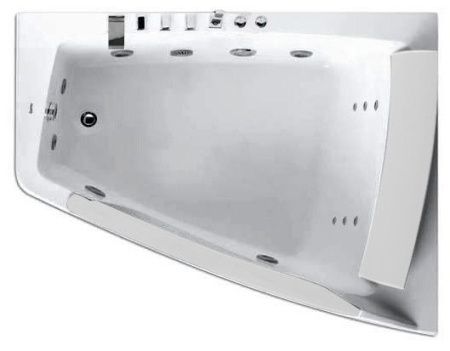 Акриловая ванна Gemy G9056BR 170х130 с гидромассажем