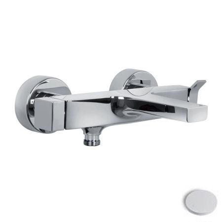 FIMA|Carlo Frattini Zeta Смеситель для ванны внешнего монтажа, цвет белый матовый, артикул F3964/1BS