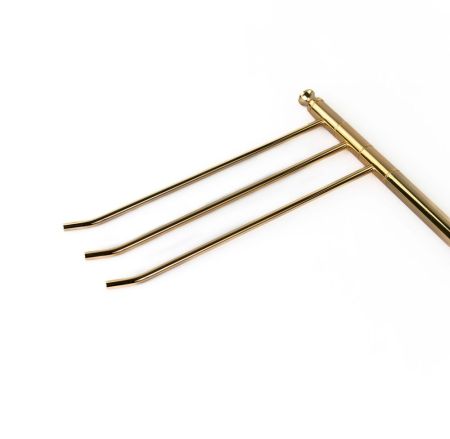 Stil Haus Hashi, стойка h85,5 см: 3 полотенцедержателя, цвет золото, артикул 1123/3(16)