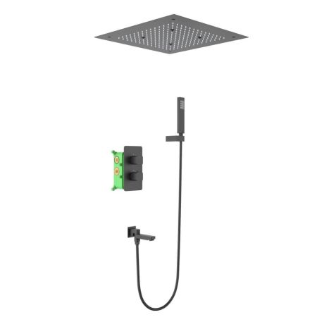 Душевая система встроенная с термостатом Timo Petruma SX-5019/03SM черный, артикул SX-5019/03SM