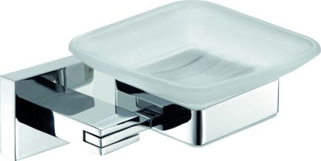 Sanibano Celeste, настенная стеклянная мыльница, цвет хром, артикул H4020/07CR