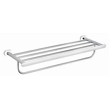 Полка для полотенец Rav Slezak YUKON YUA0704CB, хром/белый