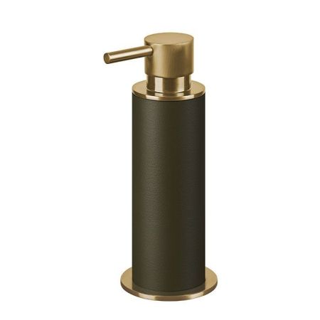 ADJ Диспенсер для жидкого мыла, D7xH19см., цвет: Gold/оливковый, артикул 4980.Gold/55