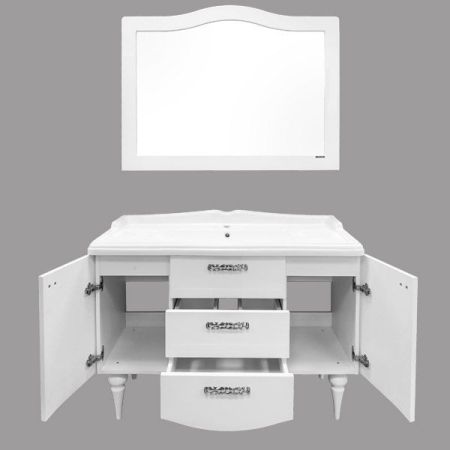 Тумба с раковиной Comforty Монако 120 3132224 Белая