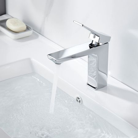 Смеситель для раковины Shevanik S4401, хром