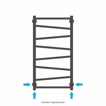 Полотенцесушитель водяной Сирокко 800х400 (САТИН), артикул 071-0253-8040