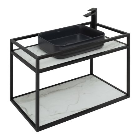 Консоль под раковину Allen Brau Liberty 90 1.33003.BB черный браш, артикул 1.33003.BB