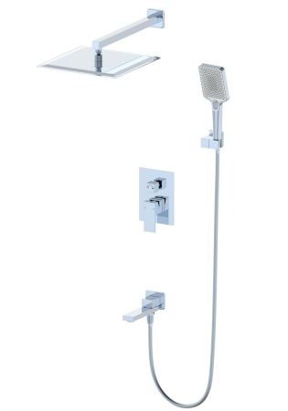 Душевая система встраиваемая WONZON & WOGHAND CUBE, Хром (WW-88939016-CR), артикул WW-88939016-CR