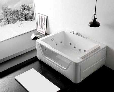 Акриловая ванна Gemy G9226B 172х121 с гидромассажем
