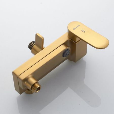 Душевая система Shevanik S4536G, золотой сатин