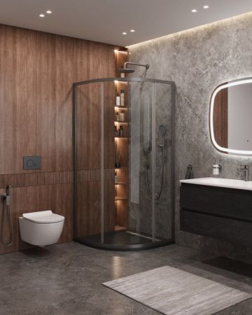 MOLVENO-R-1-90-C-GM-IV Душевой уголок, артикул MOLVENO-R-1-90-C-GM-IV