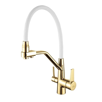 Смеситель для кухни Rose R558E, золото