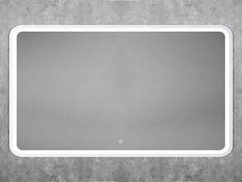 Зеркало с подсветкой "Genova 1200x800" AM-Gen-1200-800-DS-F-White