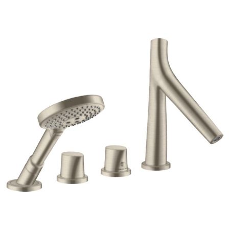 AX Starck Org Смеситель для край ванны, цвет шлифованный никель, артикул 12425820