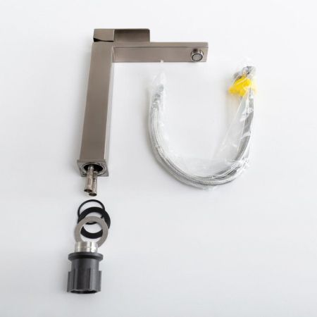 SLIDER-LC-01-W0 Смеситель для накладной раковины однорычажный, без донного клапана, хром, артикул SLIDER-LC-01-W0