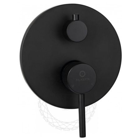 Душевая система встраиваемая FILARETE Roun FL1020BL, черный