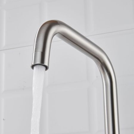 Смеситель для кухни с подключением фильтра Shevanik S528L, сатин