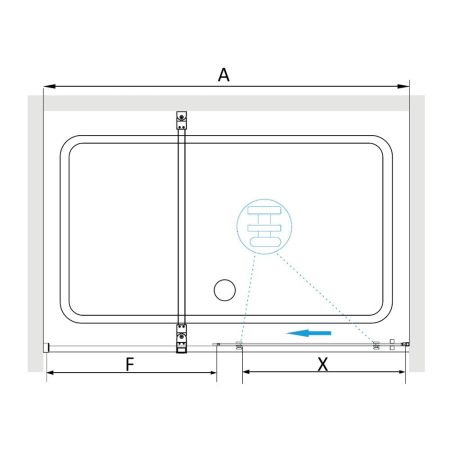 Душевая дверь RGW TO-18B (1000, Прозрачное)