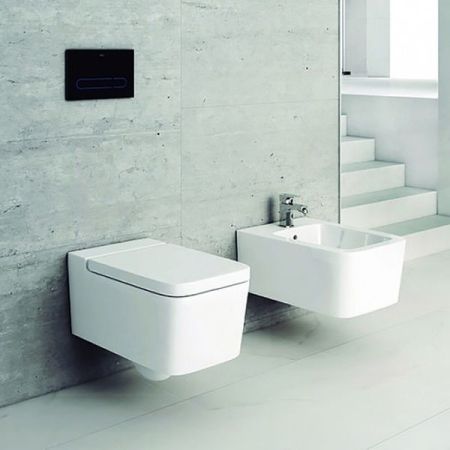 Биде Roca Inspira Square 357535000 подвесное Белое, артикул 357535000