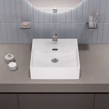 Умывальник накладной/подвесной, белый глянцевый, Bild, IDDIS, BILWS42i27, артикул BILWS42i27