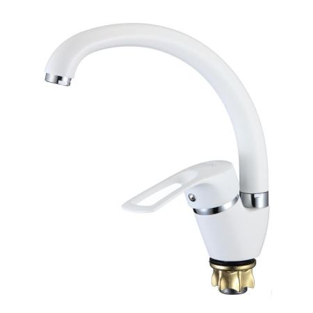 Смеситель для кухни D-Lin D150422-C, белый