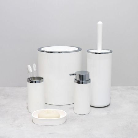 Стакан для ванной комнаты FIXSEN ROUND WHITE FX-451-3, белый