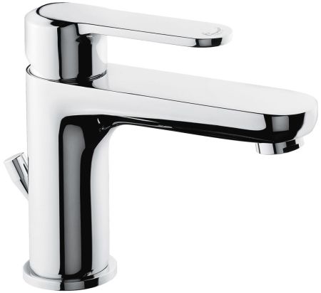 Emmevi Nefer, однорычажный смеситель для раковины с донным клапаном, цвет черный матовый, артикул 77003NEO