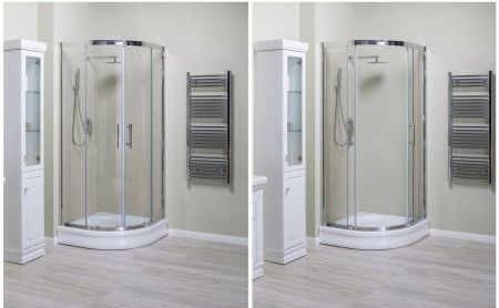 Душевой уголок Aquanet Delta NPE2142 90x90, R550, прозрачное стекло, артикул 00202312