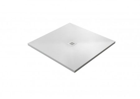 Поддон из акрона серия BASE фактура SLATE, артикул PLATO_BASE_NINETY_SLATE_ANG_NEGRO_90x90