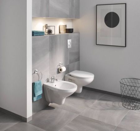Биде подвесное GROHE Bau Ceramic, альпин-белый (39433000), артикул 39433000