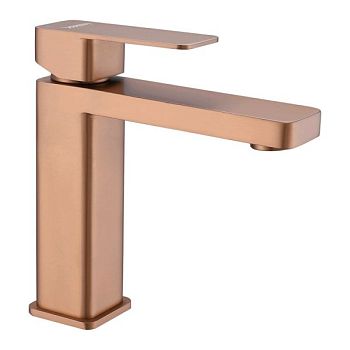 Смеситель для раковины Fmark FS8701HB, розовое золото