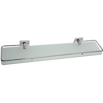 Полочка BETA с рельсами, стеклянная 600мм