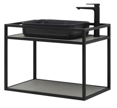 Консоль под раковину Allen Brau Liberty 75 1.33001.BB черный браш, артикул 1.33001.BB