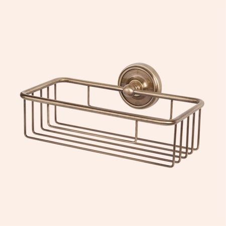 TW Bristol 527, подвесная полочка-решетка прямоугольная 24*14*h7, цвет: бронза, артикул TWBR527br