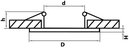 Светильник точечный встраиваемый декоративный под заменяемые галогенные или LED лампы Anello Lightstar 002250, артикул 002250