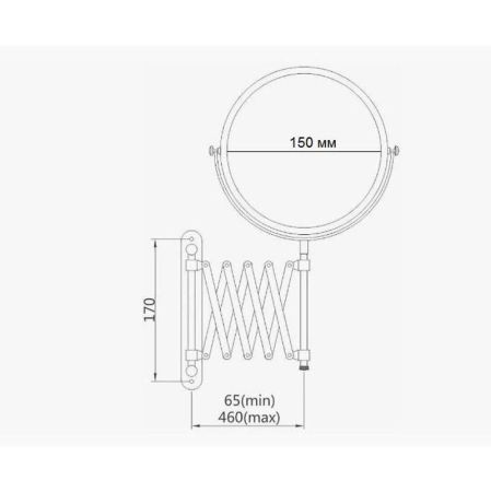 Косметическое зеркало D-Lin D201026, хром