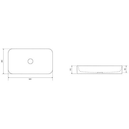 Умывальник EXCELLENT Cori 61, артикул CEAC.3301.610.WH