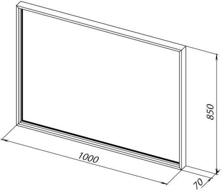 Зеркало Allen Brau Liberty 100 1.330016.BB черный браш, артикул 1.330016.BB