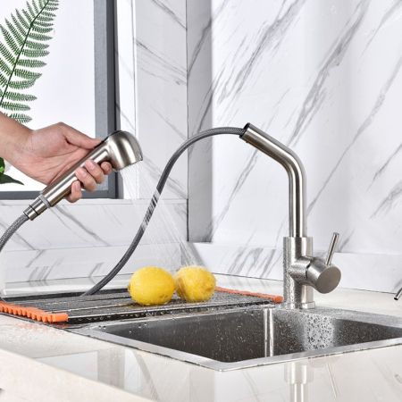 Смеситель для кухни FASHUN A56009, сатин, артикул A56009