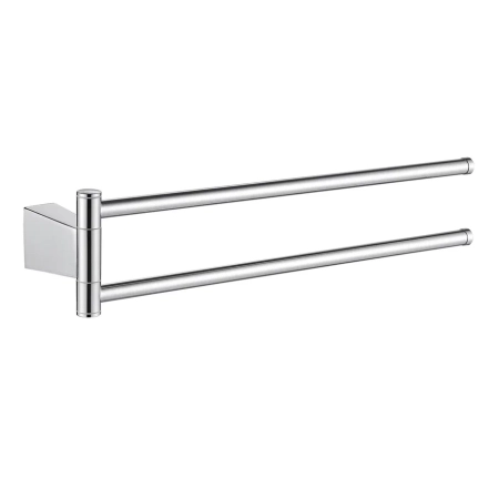 Полотенцедержатель поворотный двойной Shevanik SG5707, хром, артикул SG5707