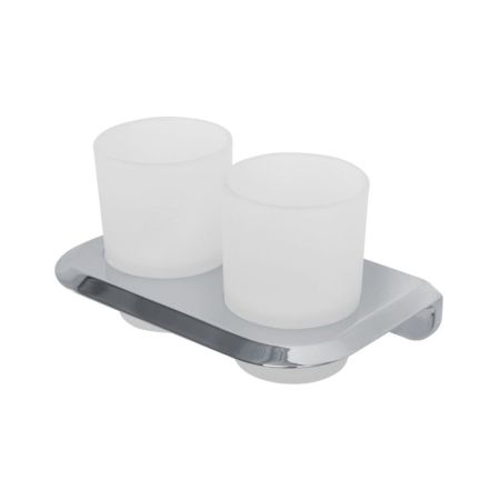 LINER-TUMDS-GM Стакан подвесной двойной, стекло, исполнение оружейная сталь, артикул LINER-TUMDS-GM