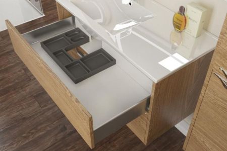 Тумба с раковиной SanVit Мэри-2 90 L kmery902 в цвете Ral подвесная Шоколад, артикул kmery902