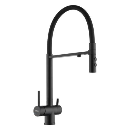 Смеситель для кухни с подключением к фильтру Fmark FS1262-H01, черный