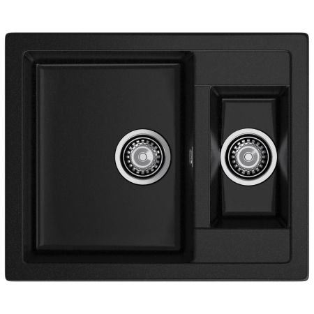 Кухонная мойка GranFest QUADRO 610K, черный, артикул Q-610K черный