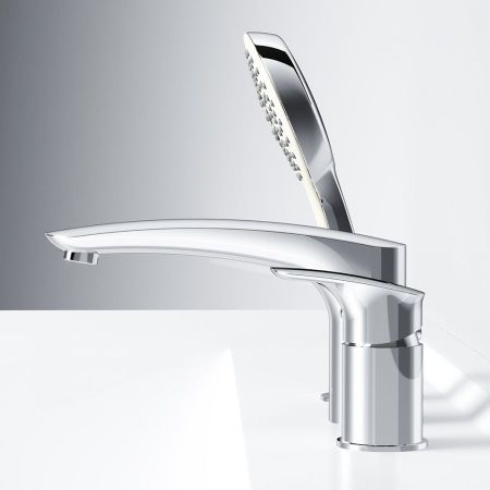 F50A01300 Inspire V2.0, смеситель на борт ванны, трёхсекционный, излив мм, хром, шт