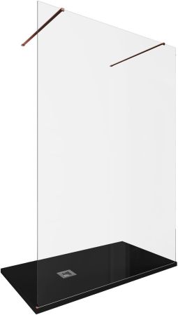 Душевая перегородка Allen Brau Infinity 2 140 3.21053.60 медь браш, артикул 3.21053.60